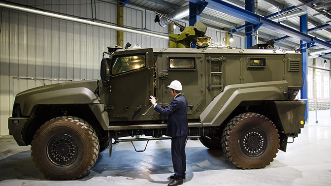 Боевой модуль для бронеавтомобиля «Тайфун» впервые показали в Челябинске