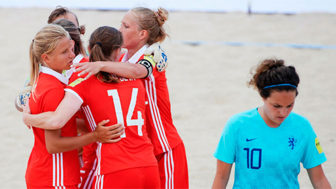 Женская сборная России по пляжному футболу впервые в истории завоевала Кубок Европы
