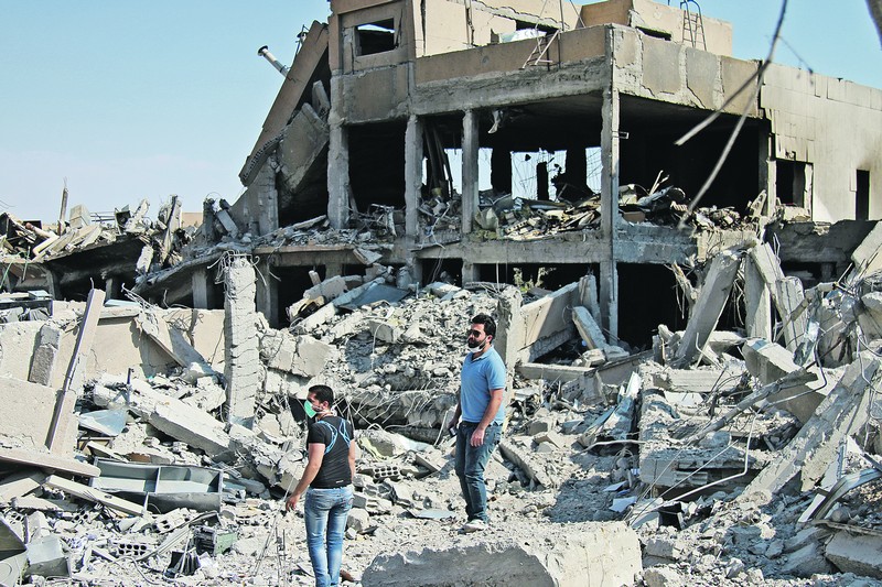 На развалинах учебного центра