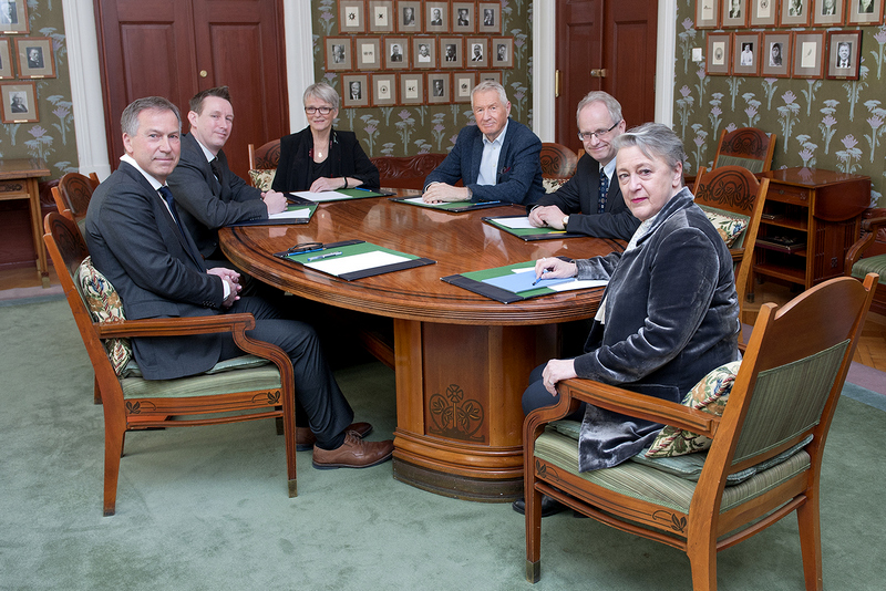 Члены Норвежского Нобелевского комитета 2018 года.
