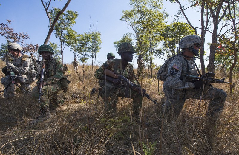 Спецназ армии США в Замбии.