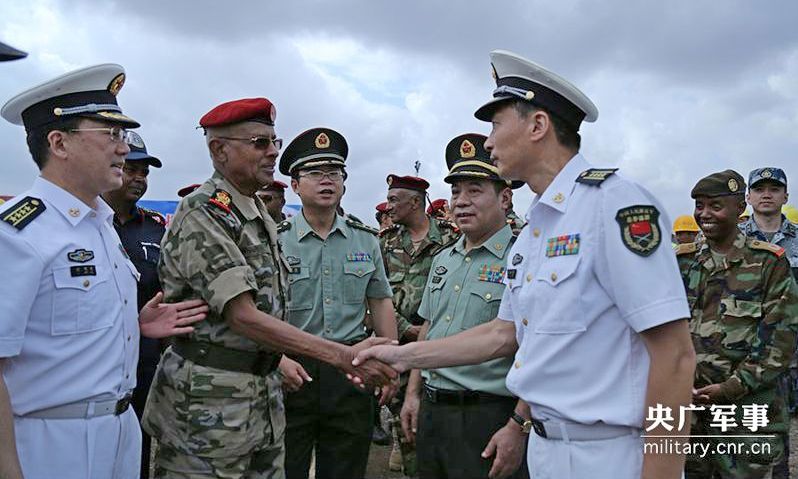Открытие военно-морской базы КНР в Джибути в 2017 году.