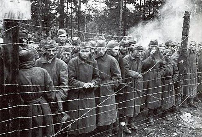 Лагерь для советских военнопленных.