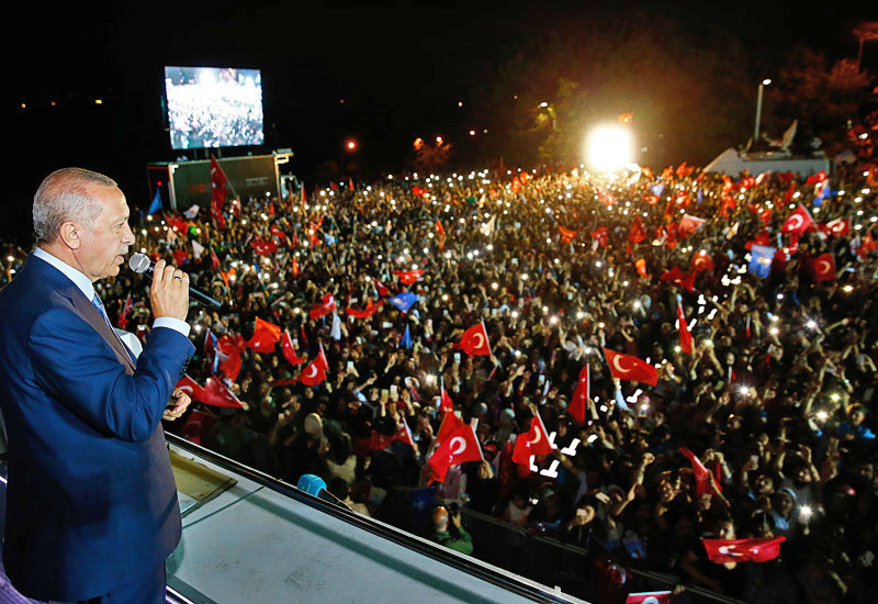 Реджеп Тайип Эрдоган набрал 52,5% голосов