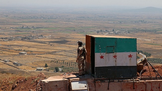 Сирийские военные на Голанских высотах.
