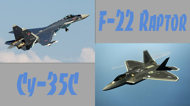 Су-35С против F-22 Raptor: русские обходят на крутых виражах