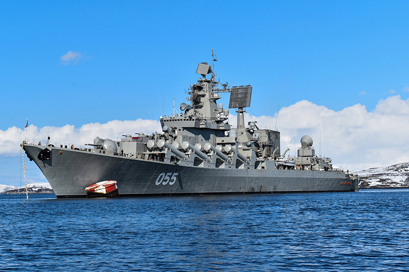 Ракетный крейсер Северного флота «Маршал Устинов».