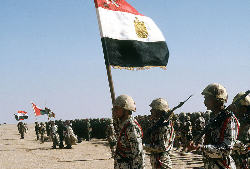 Египетские солдаты принявшие участие в операции «Буря в пустыне».