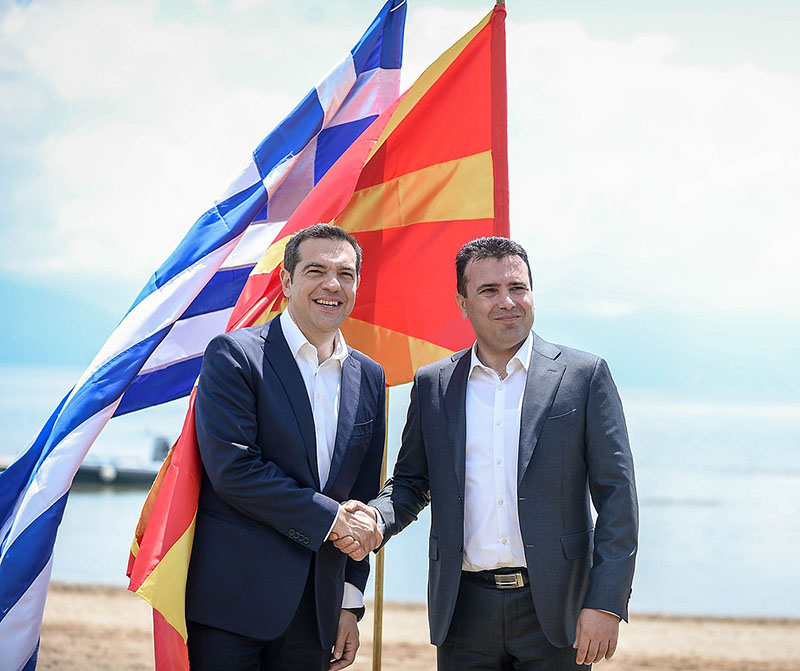 Встреча лидеров Греции и Македонии, 17 июня 2018 года.