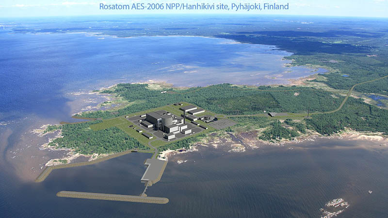 «Росатом» участвует в строительстве АЭС «Ханхикиви-1».