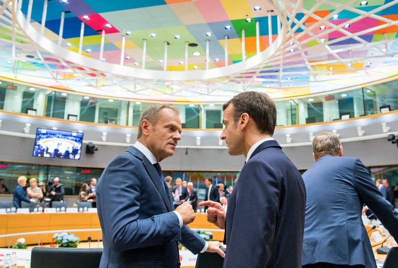 Эмманюэль Макрон и Дональд Туск союзники в формировании евроинтеграционной коалиции.