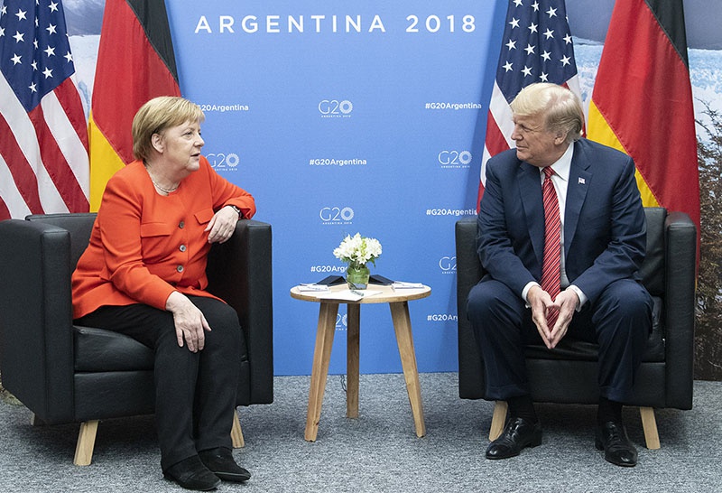 В Аргентине Трамп и Меркель не всегда понимали друг друга.