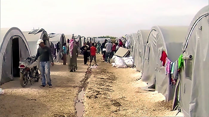Лагерь мигрантов в Турции.