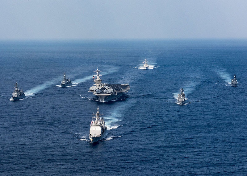 Корабельная группировка ВМС США и НАТО.
