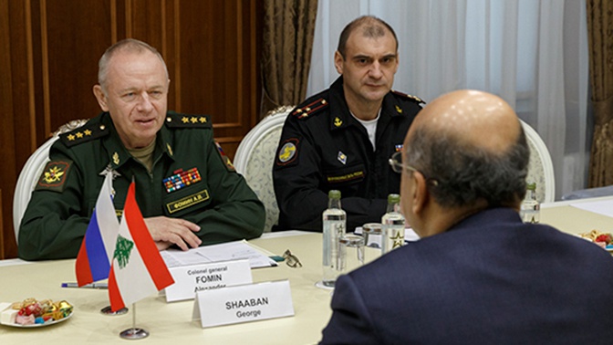 Замминистра МО РФ Александр Фомин встретился с советником премьер-министра Ливана Замминистра МО РФ Александр Фомин встретился с советником премьер-министра Ливана