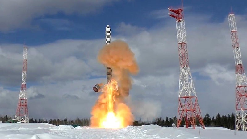 Испытательный запуск МБР РС-28 «Сармат».