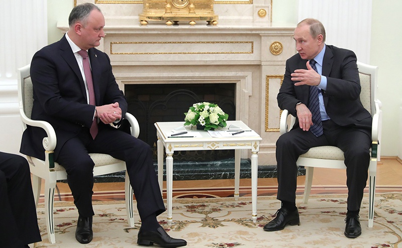 Владимир Путин принял в Кремле Президента Республики Молдова Игоря Додона.
