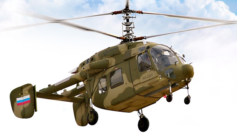 Традиционный для вертолетов КБ Камова Ка-226Т обладает превосходной маневренностью и управляемостью.