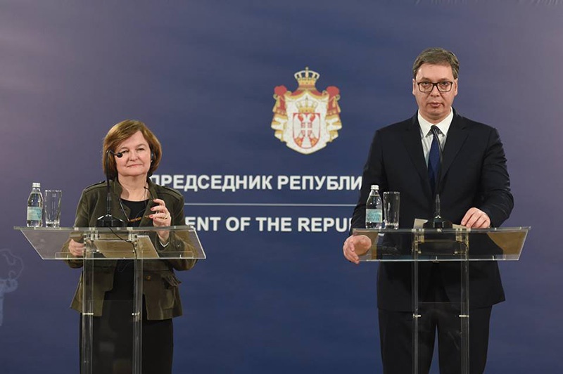 Министр по европейским делам Франции Натали Луазо рассказала о процессах евроинтеграции и перспективе вступления Сербии в Евросоюз.