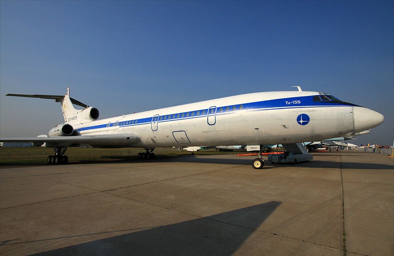 Летающая лаборатория Ту-155 с двигателем НК-88.