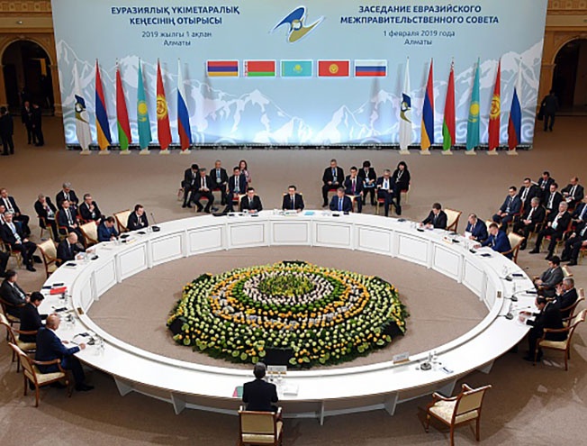 Заседание Евразийского межправительственного совета в Астане.