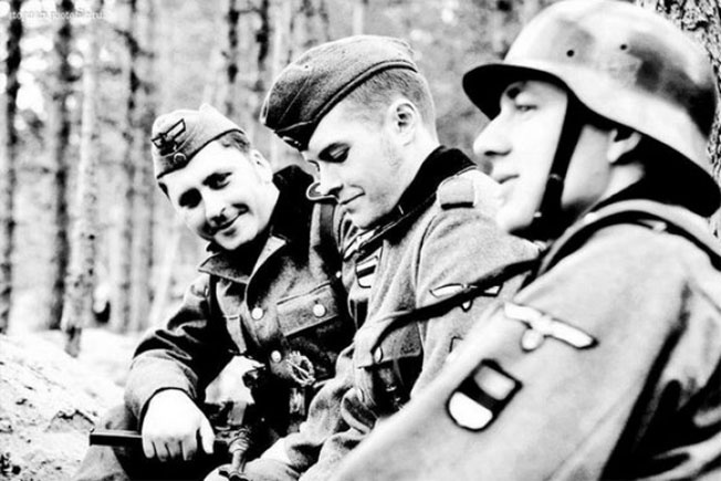 Эстонские легионеры  на службе у Третьего рейха.