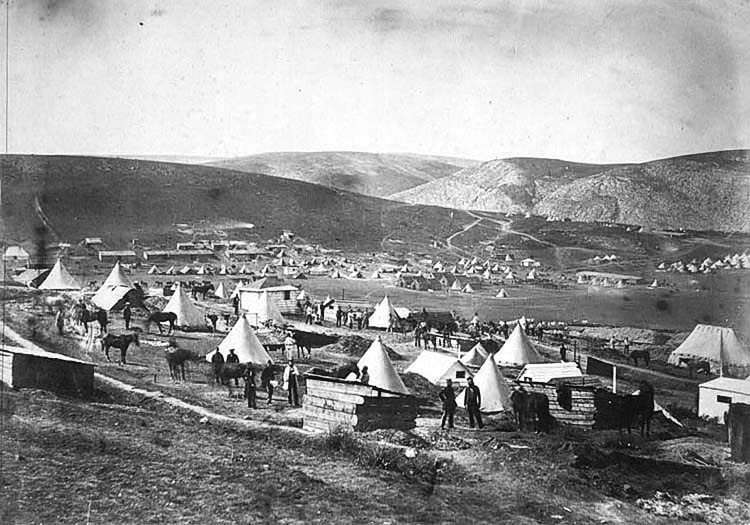 Лагерь британских войск в Крыму.
