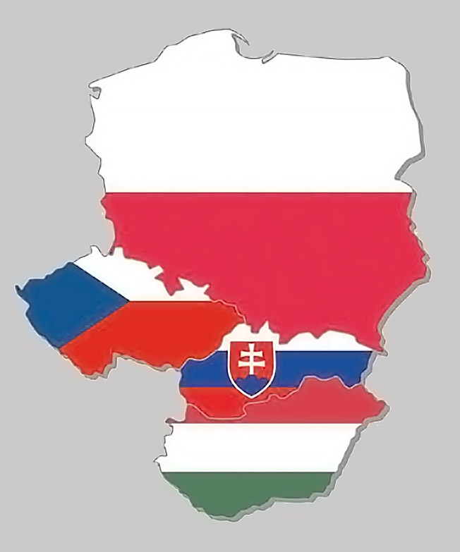 «Вышеградская группа» - Объединение четырёх центрально-европейских государств: Польши, Чехии, Словакии и Венгрии.