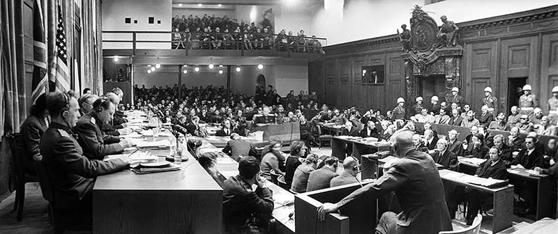Нюрнбергский процесс — международный судебный процесс над бывшими руководителями гитлеровской Германии. Проходил с 10 часов утра 20 ноября 1945 по 1 октября 1946 года.