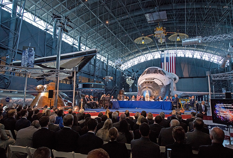 Первое заседание воссозданного Национального космического совета 5 октября 2017-ого года.