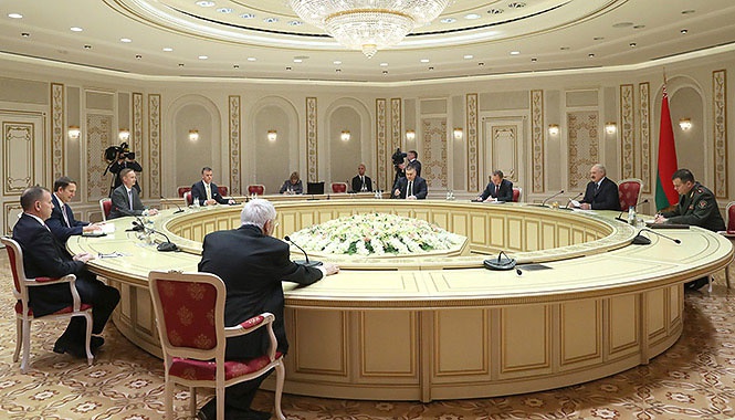 Встреча Лукашенко с представителями четырёх крупнейших аналитических центров США.