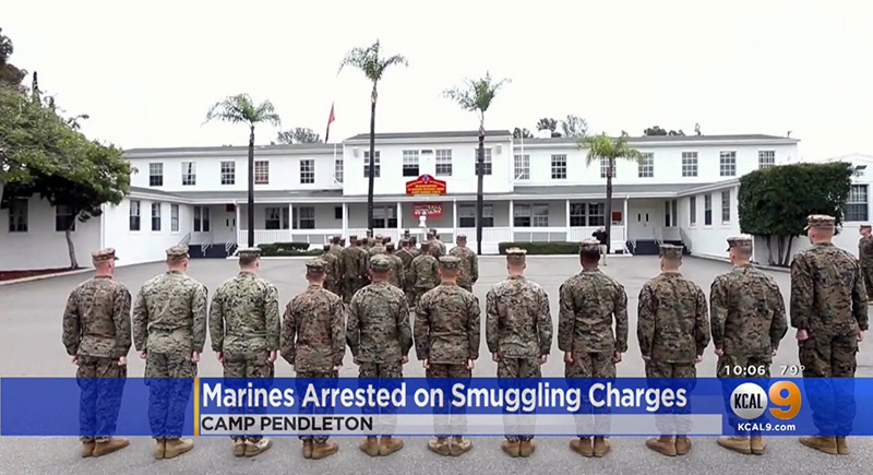 16 морпехов арестовано на военной базе Кэмп-Пендлтон.