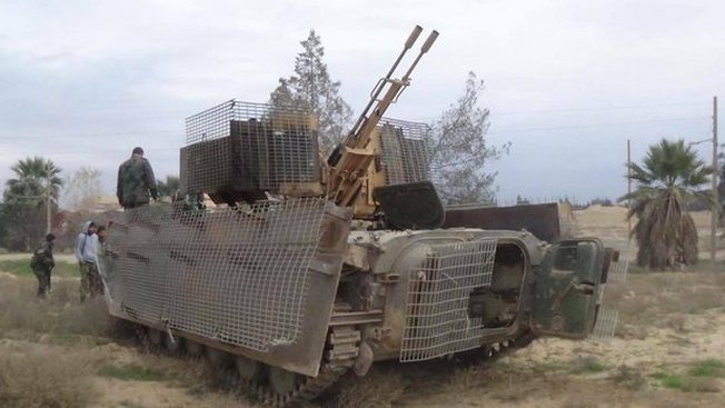 «Доработанная» БМП-1 в Сирии.