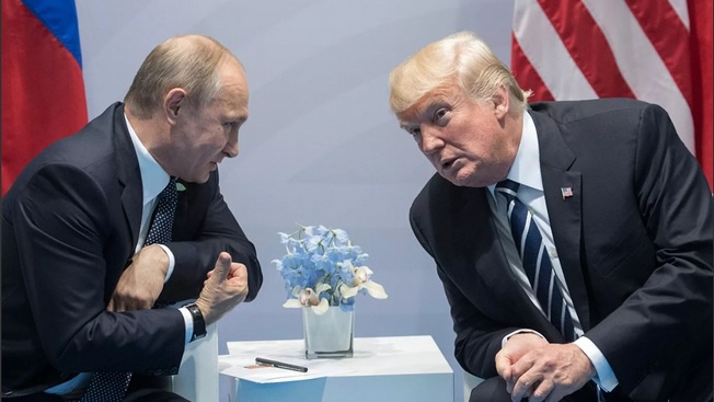Первая встреча В. Путина и Д.Трампа состоялась на полях саммита «Большой двадцатки» в Гамбурге 07.07.2017 г.