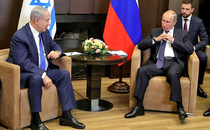 Сентябрьская встреча Владимира Путина с премьер-министром Израиля Биньямином Нетаньяху.