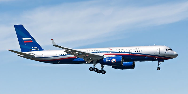 Российские самолёты Ту-214ОН программы «Открытое небо», чьи полёты хотели запретить над территорией США.