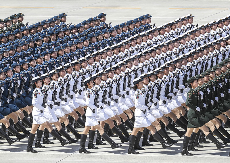 Военный парад по случаю 70-летия Китайской Народной Республики.