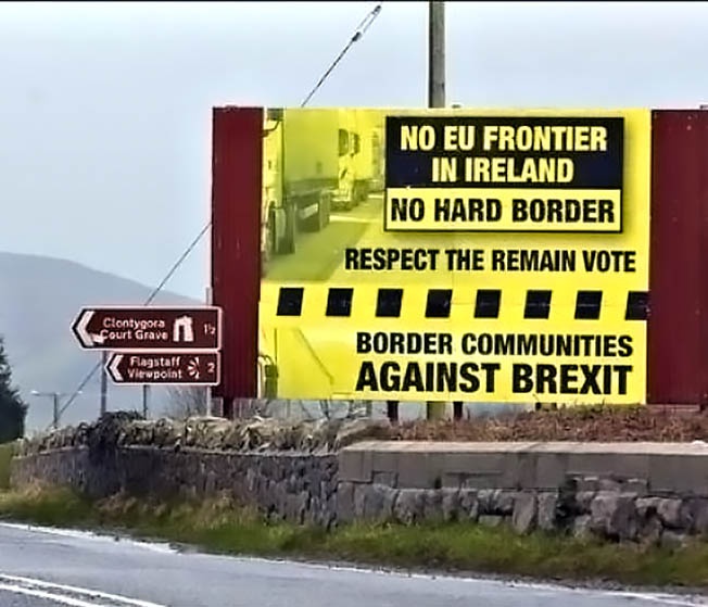 Население Северной Ирландии против установления границы с республикой Ирландия.