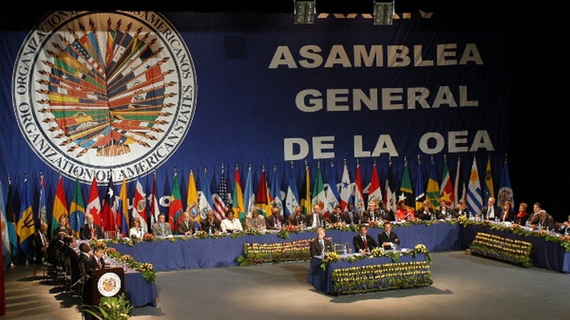 Заседание Организации американских государств.