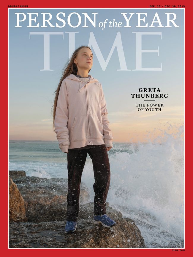 Журнал Time назвал малолетнюю Тунберг «человеком года».