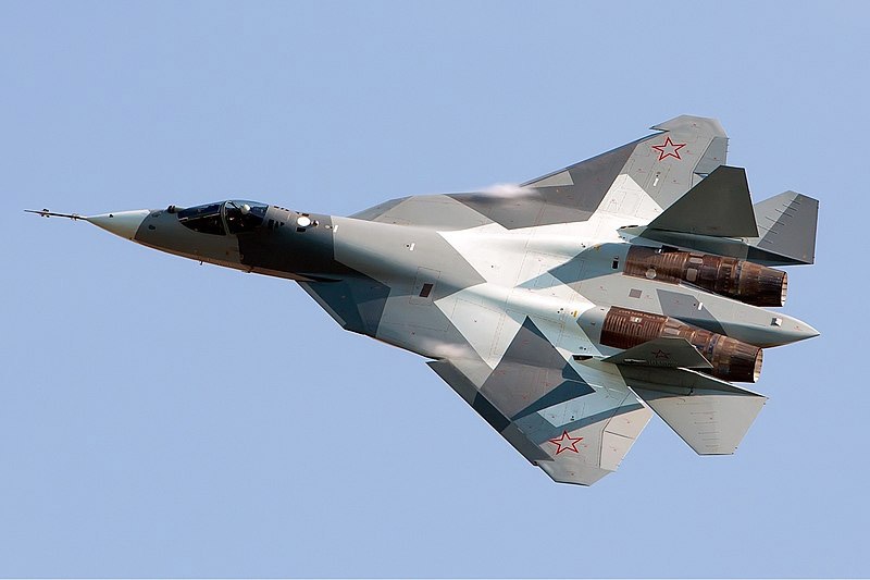 Новейший истребитель пятого поколения Су-57.