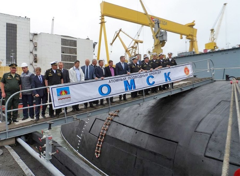 После ремонта и модернизации Тихоокеанскому флоту передан атомный подводный крейсер с крылатыми ракетами «Омск».