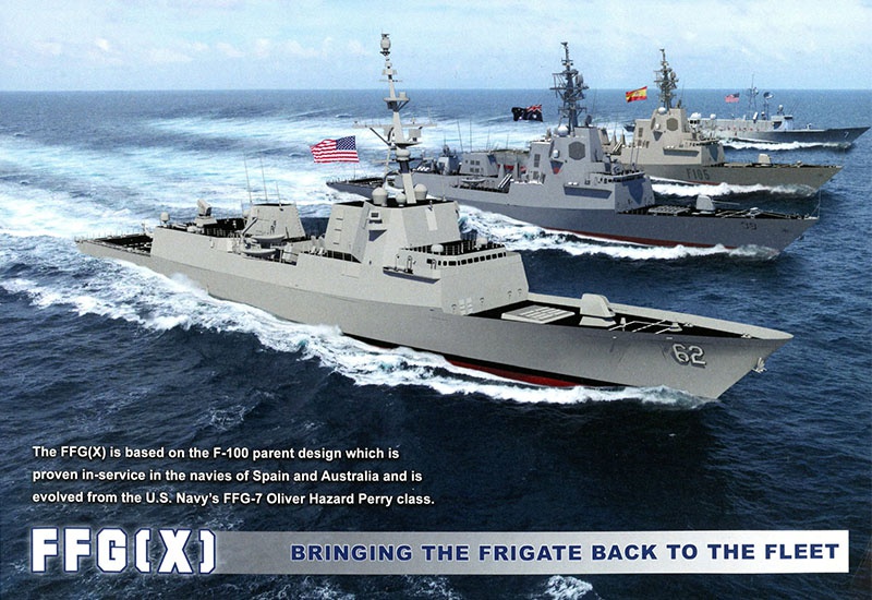 Внедрение единой боевой системы фрегата нового поколения - FFG(X).