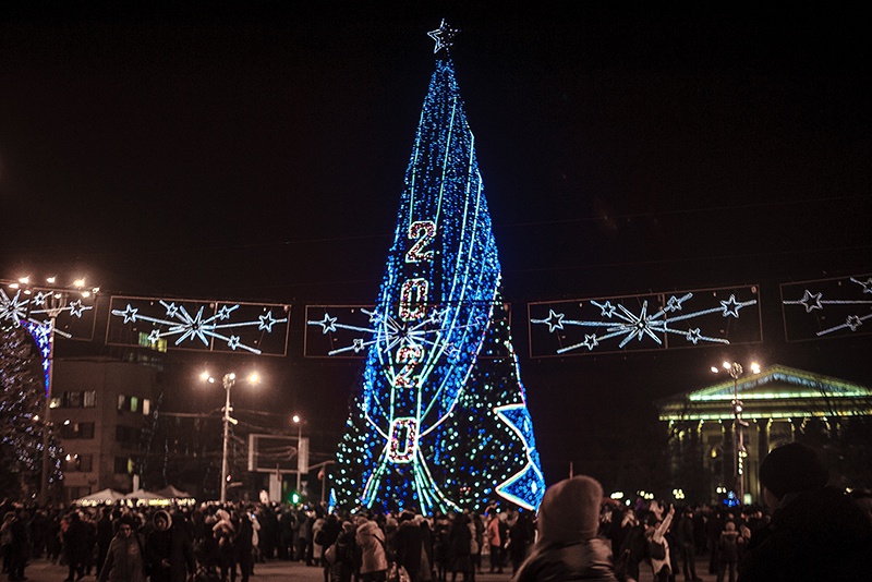 Главная елка Донецкой Народной Республики.
