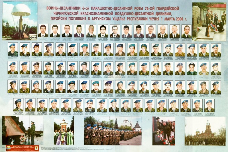 Герои-десантники 6-й роты.