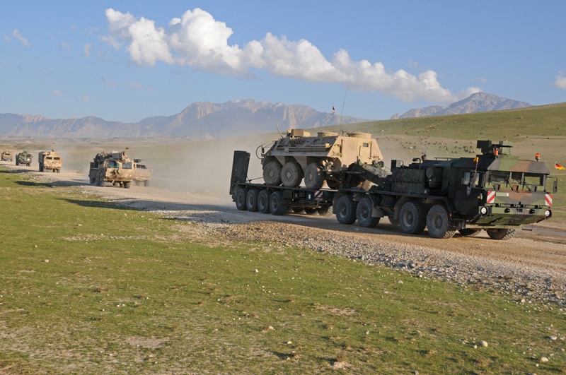 В функции немецкого контингента в Афганистане входит значительная доля логистики.