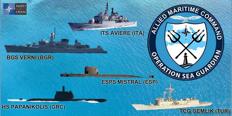 С апреля корабли НАТО возобновляют патрулирование кораблей в Средиземном море в рамках операции «Морской страж».