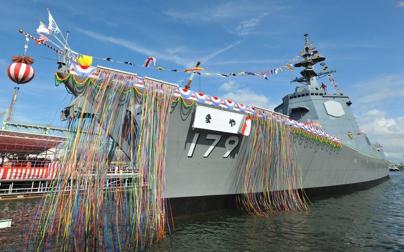 В марте ВМС Японии получили новейший эсминец УРО «Мая».