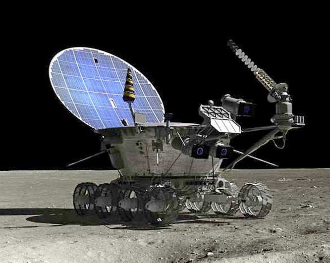 СССР с меньшими затратами и тем же эффектом прошёлся по спутнику Земли «лунным трактором» - «Луноходом».