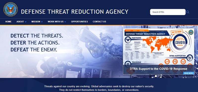 Миссия DTRA «позволяет Министерству обороны и правительству США работать над оружием массового уничтожения и бороться с возникающими угрозами, а также обеспечивать ядерное сдерживание».